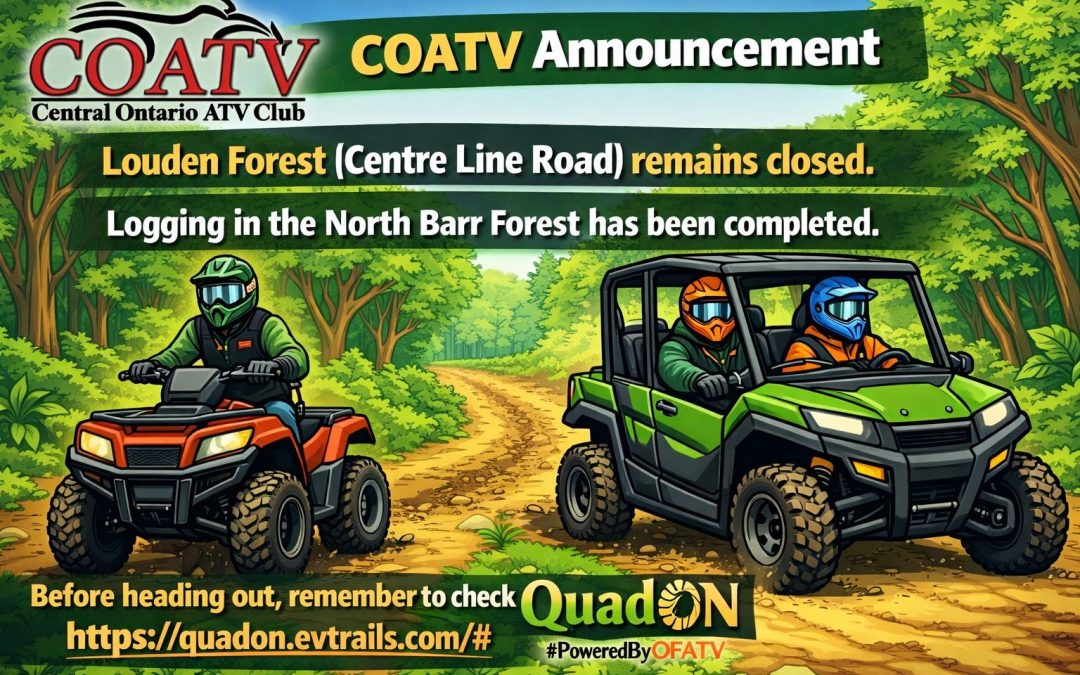 Louden Forest (Centre Line Road) Remains Closed