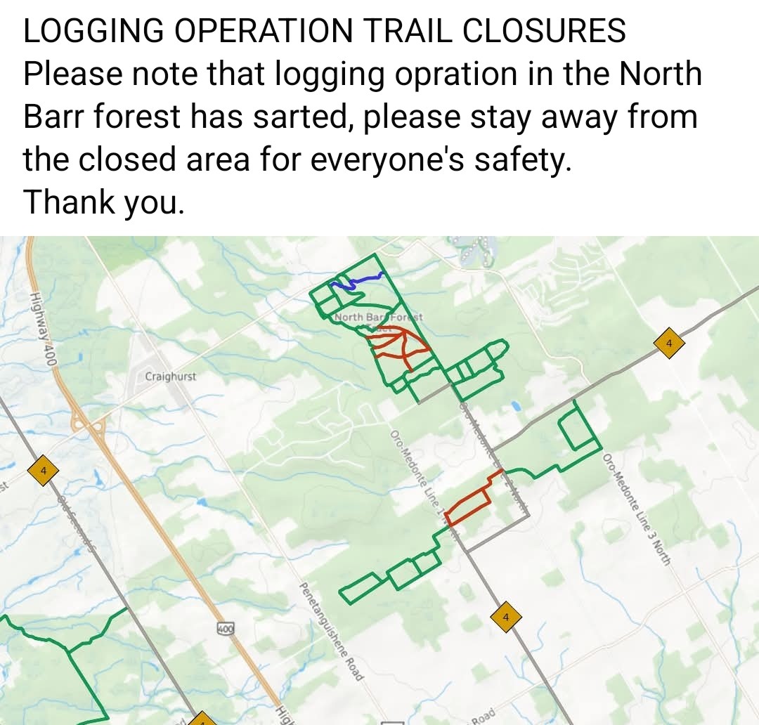 logging operation trail map
