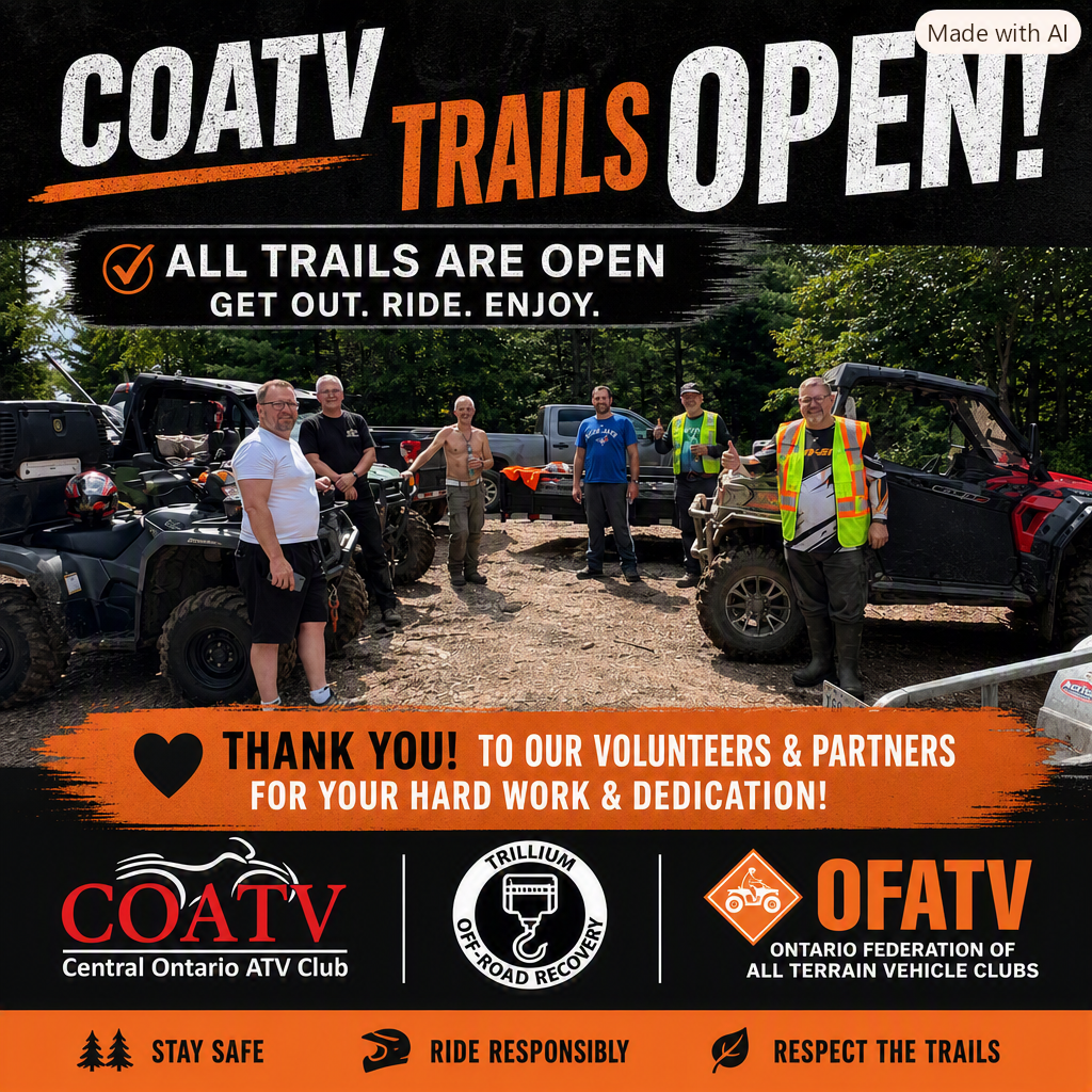 All COATV Trails Are Open!